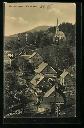 AK Schierke /Harz, Dorfstrasse