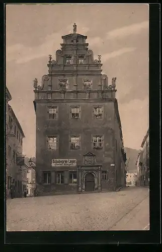 AK Alt-Meissen, Giebel des Bahrmannschen Hauses, erbaut um 1571