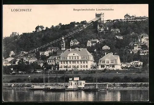 AK Loschwitz, Berg-Schwebebahn Loschwitzhöhe