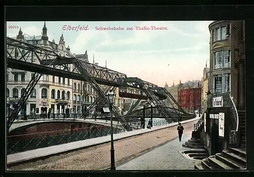 AK Elberfeld, Schwebebahn am Thalia Theater