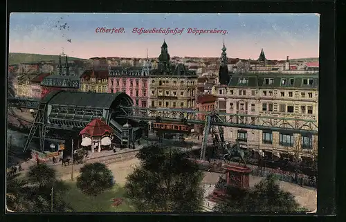 AK Elberfeld, Schwebebahnhof Döppersberg
