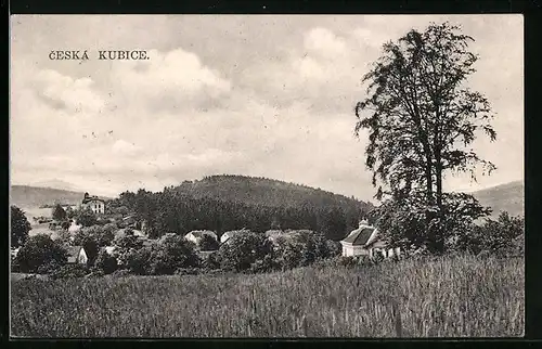 AK Ceska Kubice, Ortsansicht aus der Ferne
