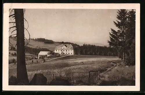 AK Eisenstein im Böhmerwald, Hotel Belvedere