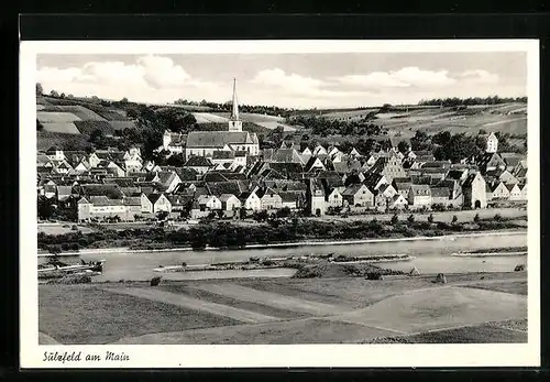 AK Sulzfeld am Main, Gesamtansicht aus der Vogelschau