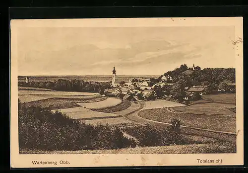 AK Wartenberg /Obb., Totalansicht aus der Ferne