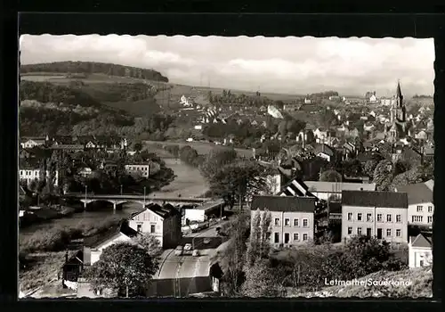 AK Letmathe /Sauerland, Gesamtansicht aus der Vogelschau