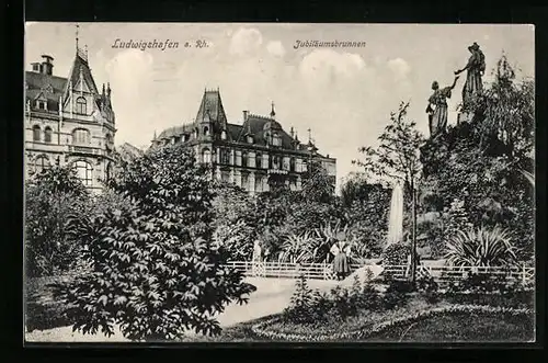 AK Ludwigshafen a. Rh., Jubiläumsbrunnen