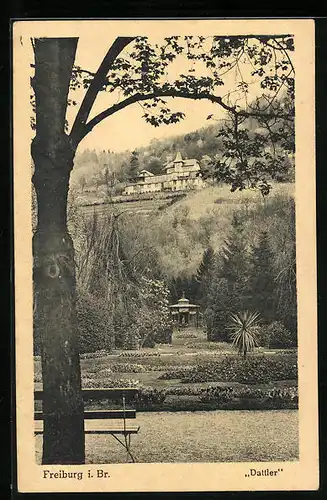 AK Freiburg i. Br., Restaurant Dattler