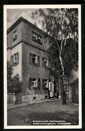 AK Bad Lausick /Sa., Bethlehemstift Kindererholungsheim-Seitenansicht