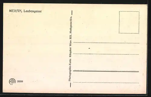 AK Meran, Laubengasse