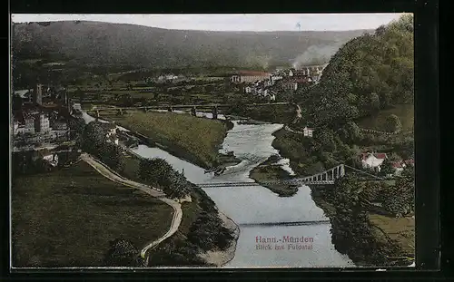 AK Hann.-Münden, Blick ins Fuldatal