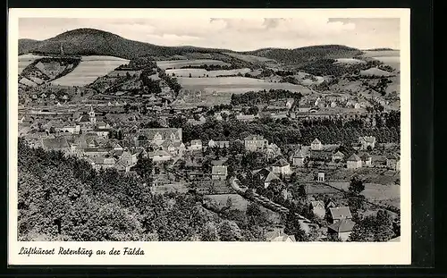 AK Rotenburg an der Fulda, Ortsansicht aus der Vogelschau