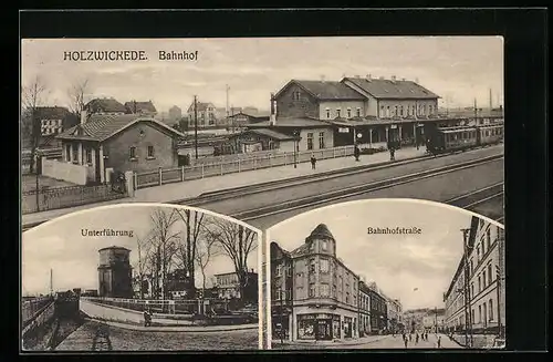 AK Holzwickede, Bahnhof, Unterführung, Bahnhofstrasse