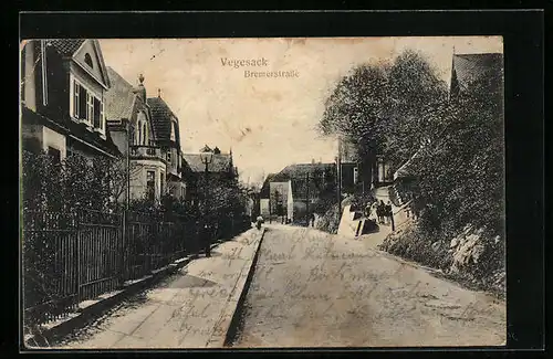 AK Vegesack, Blick auf die Bremerstrasse