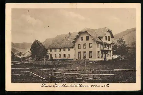 AK Bernau-Innerlehen /Bad. Schwarzw., Gasthaus u. Pension zum Rössle