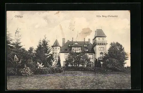 AK Ohligs, Villa Berg, Parkseite