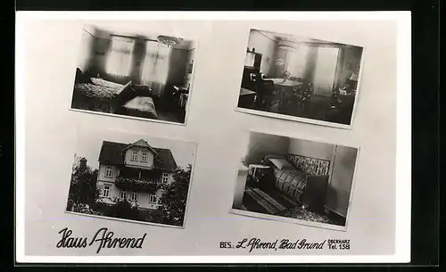 AK Bad Grund, Gasthaus Haus Ahrend
