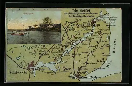 AK Maasholm, Landkarte von Schleswig Holstein