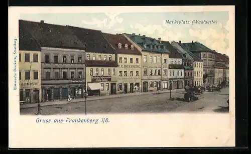 AK Frankenberg i. S., Marktplatz, Westseite