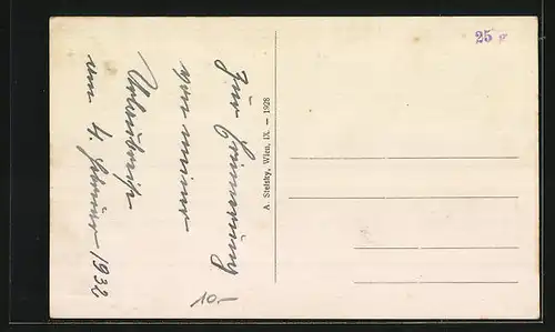 AK Braunau-Simbach, Flusspartie mit Brücke