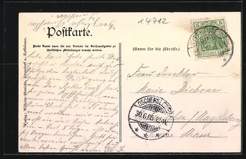 AK Kyffhäuser, Hotel Kyffhäuser mit Denkmal