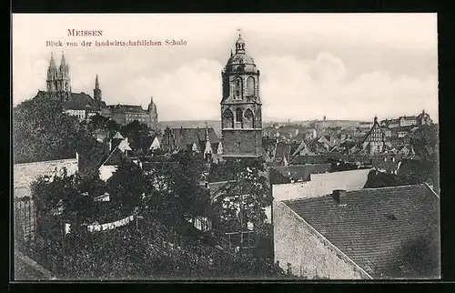 AK Meissen, Blick von der landwirtschaftlichen Schule