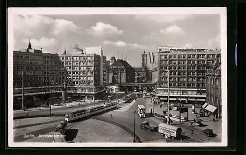 AK Berlin, Alexanderplatz aus der Vogelschau