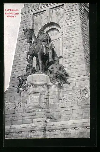 AK Kyffhäuser, Standbild Kaiser Wilhelms I.