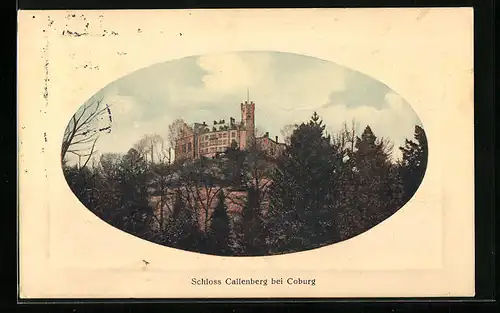 Präge-AK Coburg, Blick auf das Schloss Callenberg