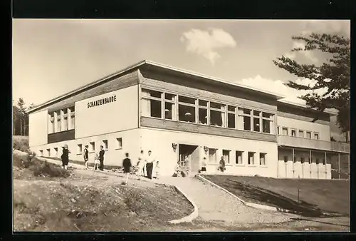 AK Oberhof i. Thür., Gäste an der Schanzenbaude am Grenzadler