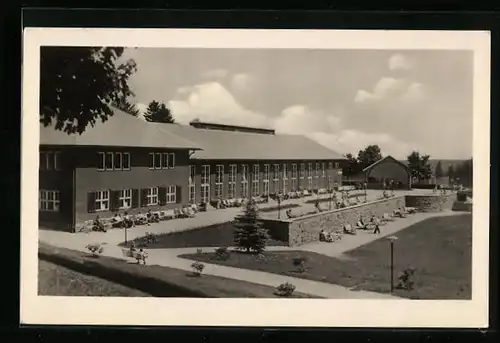 AK Oberhof i. Thür., Parkanlagen am Haus der Freundschaft