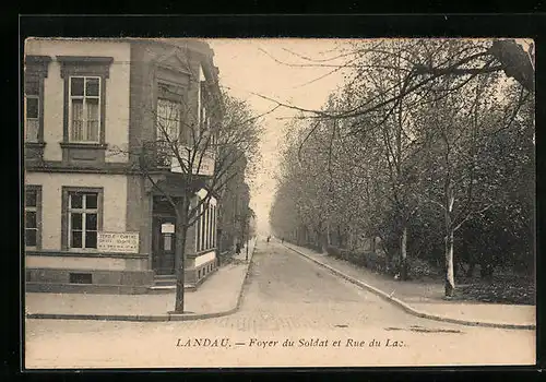 AK Landau, Foyer du Soldat et Rue du Lac