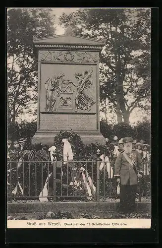 AK Wesel, Denkmal der 11 Schillschen Offiziere