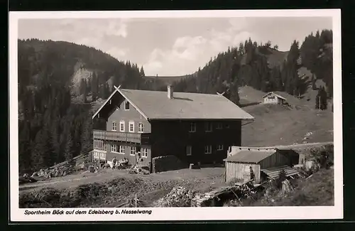 AK Nesselwang, das Sportheim Böck auf dem Edelsberg