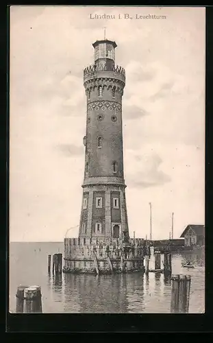 AK Lindau i. B., Partie am Leuchtturm