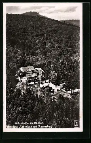AK Bad Sachsa im Südharz, Berghotel Katzenstein mit Ravensberg