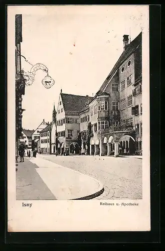 AK Isny, Rathaus und Apotheke