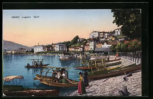 AK Lugano, Schiffe am Quai