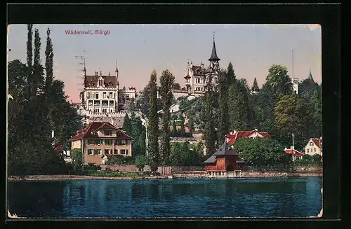 AK Wädenswil, Bürgli, Uferanlagen