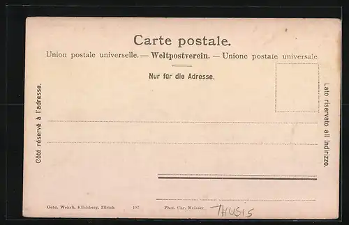 AK Viamala, an der Ruine Hohen Rhätien