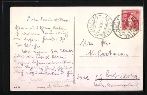 AK Neuchatel, Segelschiff vor der Uferpromenade