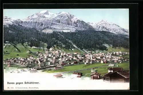 AK Davos, Generalansicht gegen Schiahörner