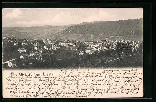AK Liestal, Generalansicht der Stadt