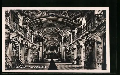 AK Admont, Inneres der Stiftsbibliothek