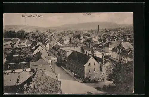 AK Ohrdruf i. Thür., Blick über die gesamte Stadt
