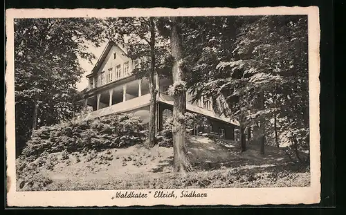 AK Ellrich im Südharz, unter dem Ausflugshaus Waldkater