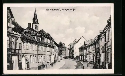 AK Worbis i. Eichsf., Blick in die Langestrasse