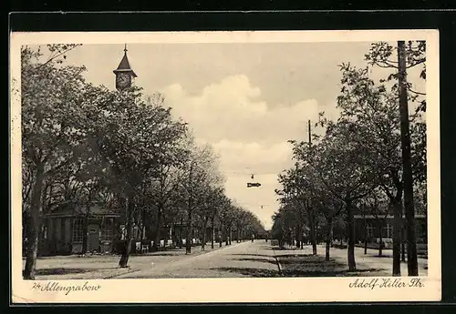 AK Altengrabow, Blick in die Strasse