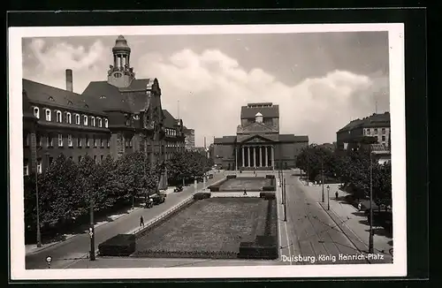 AK Duisburg, Blick auf den König Heinrich-Platz