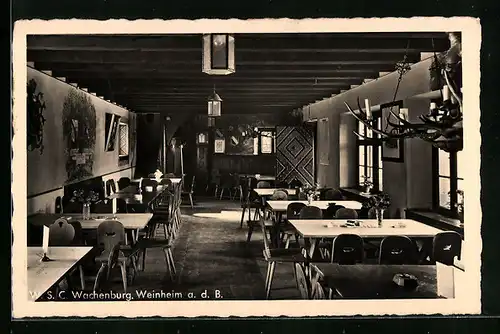 AK Weinheim a. d. B., Burgschenke in der Wachenburg